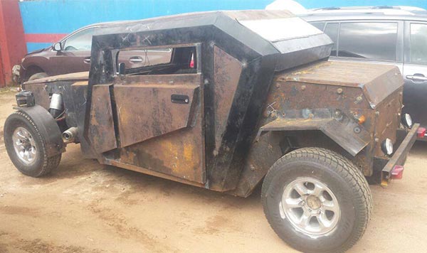 This Made-In-Nigeria "IYI Combatant" Car Looks Like A Batmobile