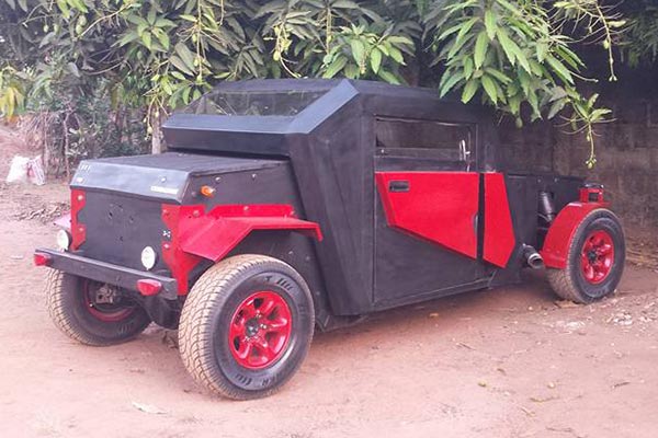 This Made-In-Nigeria "IYI Combatant" Car Looks Like A Batmobile
