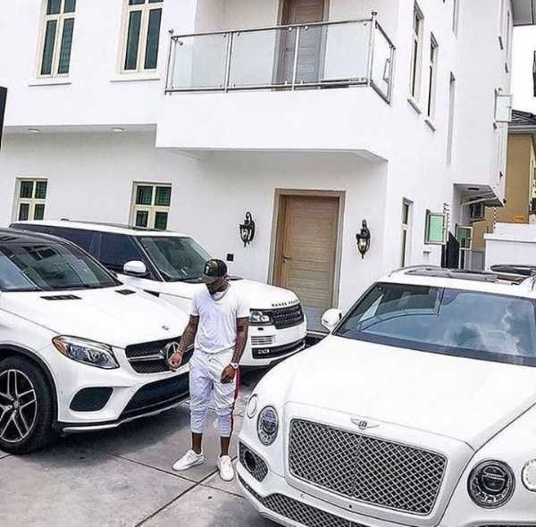 Davido Flaunts His White Mansion And All-white Luxury Cars Worth N300m - AUTOJOSH