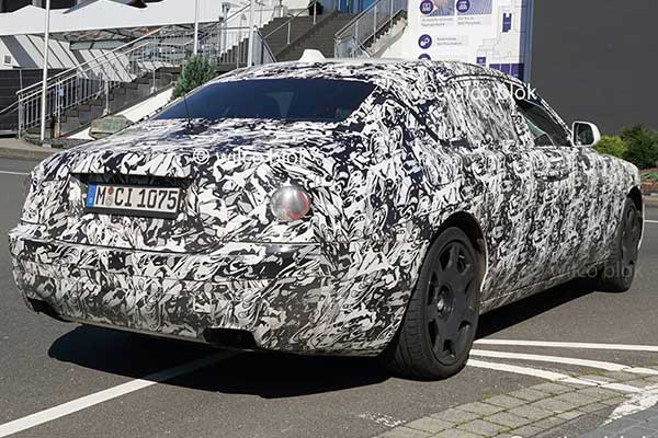 2022 Rolls Royce Ghost Spy Photos Seen Cruising