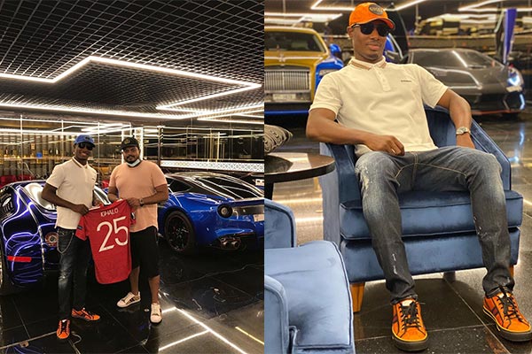 Odion Ighalo Admires Don Casanova's Rolls-Royce And Luxury Cars In Dubai