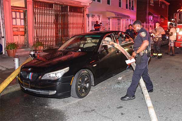 Firefighters Smash Windows Of A BMW Parked In Front Of Fire Hydrant