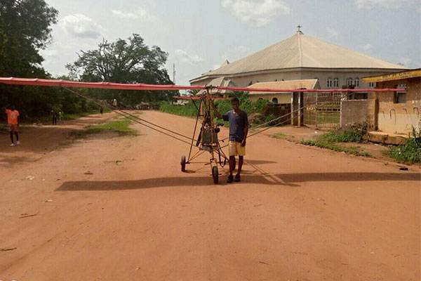 Nigerian Teenager, Kensmith Rechiel Builds Single-Seater Aircraft