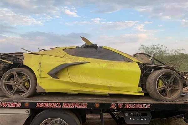 The Site Of This Destroyed Chevrolet Corvette C8 Is Terrible