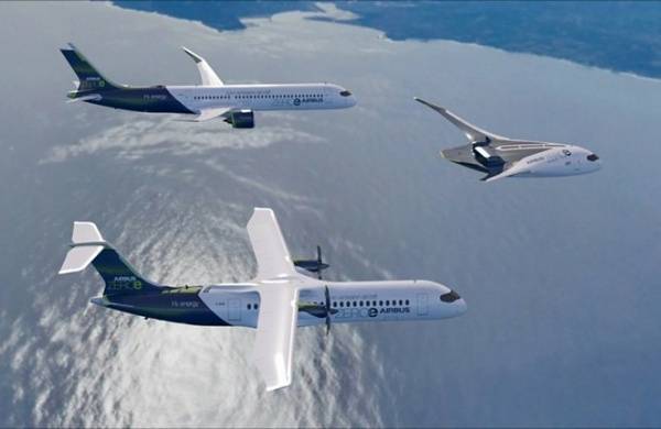 airbus-zero-emission-hydrogen-hybrid-zero-e-aircrafts