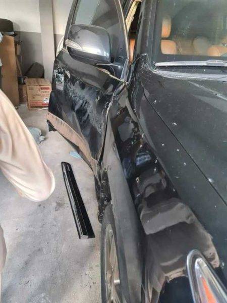 Assassination Attempt : Damaged Oshiomhole's Bulletproof SUV After A ...