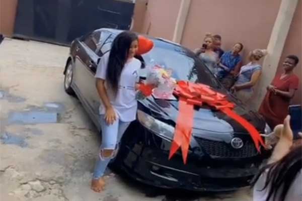 Nollywood Actress Nkechi Blessing Gifts Her Sister A Car