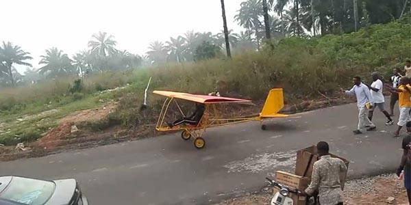 Nigerian Teenager, Kensmith Rechiel Builds Single-Seater Aircraft