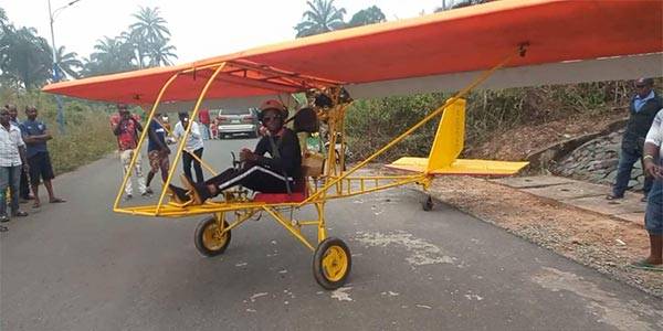 Nigerian Teenager, Kensmith Rechiel Builds Single-Seater Aircraft