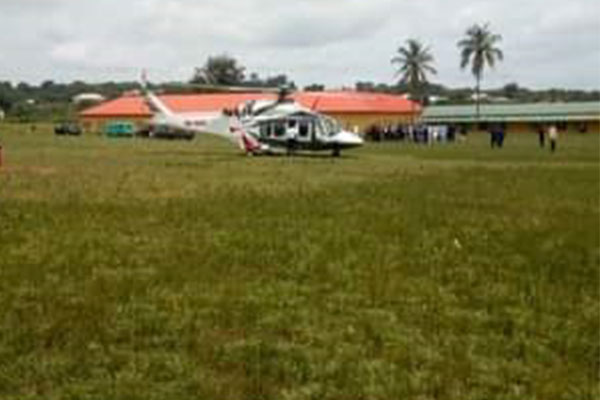 Bishop Oyedepo Flies Helicopter To Commiserate With His Vice Who Lost His Aged Father In Kwara