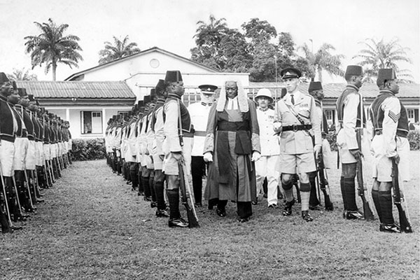 Throwback: Check Out The Nigerian Police Force In The 1930's When Protection Of Lives And Property Was Their Priority (PHOTOS) 
