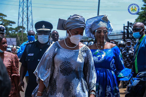 Fatima Bio, Sierra Leone’s First Lady Arrives Event Behind The Wheels Of A Toyota Land Cruiser