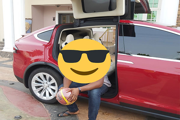 More Photos Of The Tesla Model X That Was Spotted In Anambra State
