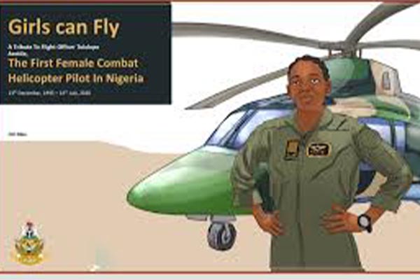 Nigeria's First Female Combat Helicopter Pilot Receives Posthumous Honour-AUTOJOSH