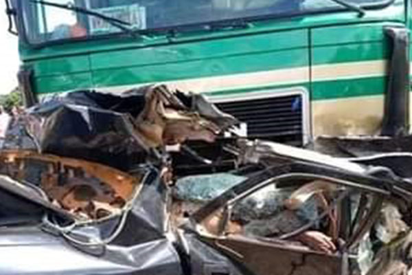 Truck Crushes Lecturer, Wife, Three Children, One Other Lecturer To Death In Benue (PHOTOS) 