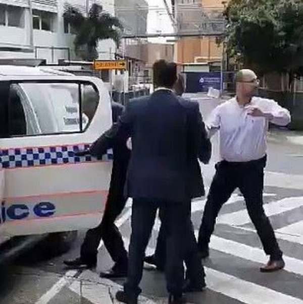 Australian Prime Minister car vandalised by protesters-autojosh