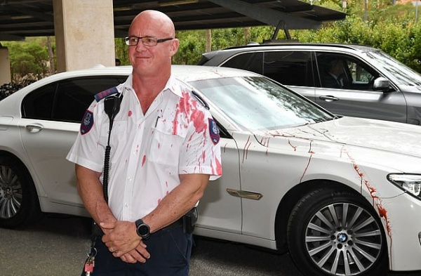 Australian Prime Minister car vandalised by protesters-autojosh