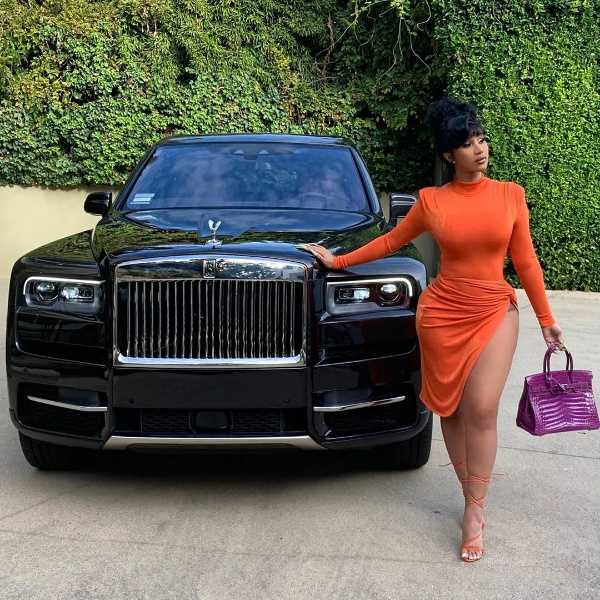 Cardi B shows off her new custom Rolls-Royce Cullinan