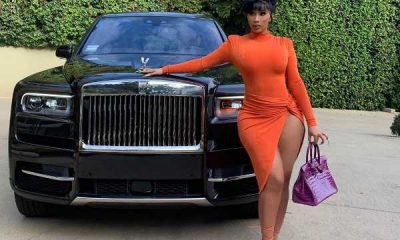 Cardi B shows off her new custom Rolls-Royce Cullinan