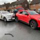 Expensive crash, driver of Rolls-Royce Ghost sedan flees after crashing into two cars, including red Lamborghini Urus SUV-autojosh