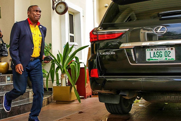 Check Out The Bulletproof Lexus LX 570 Lagos Deputy Governor, Obafemi Hamzat Cruises For Official Duties 