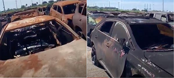 Video Of Nigeria Bound Cars That Got Burnt On Hoegh Xiamen Vessel Emerge