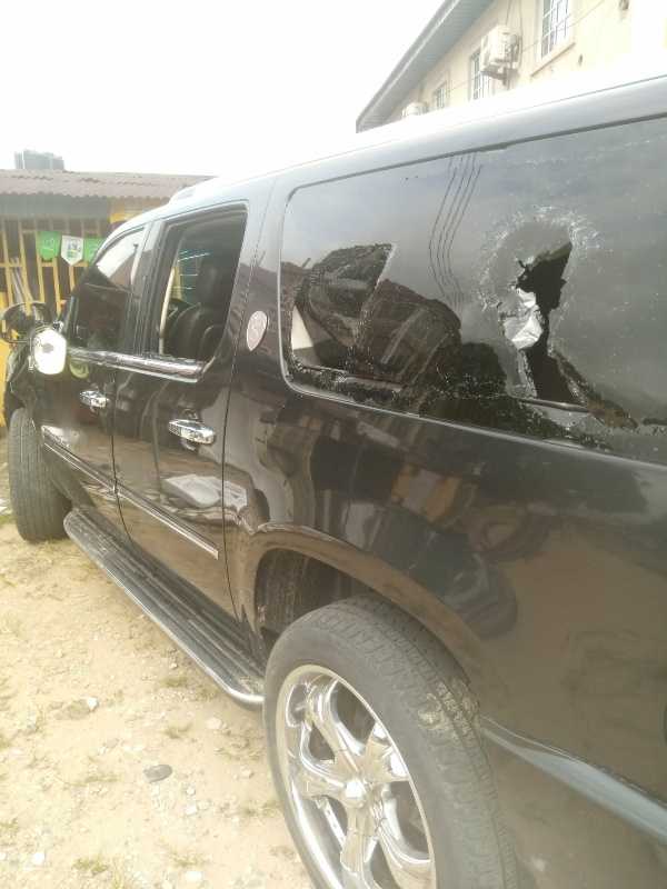 Nollywood actor Clem Ohameze attacked in Uyo, his Cadillac Escalade damaged-autojosh