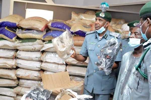 Nigeria Customs Service Federal Operation Unit Zone B Kaduna parades seized smuggled items-autojosh