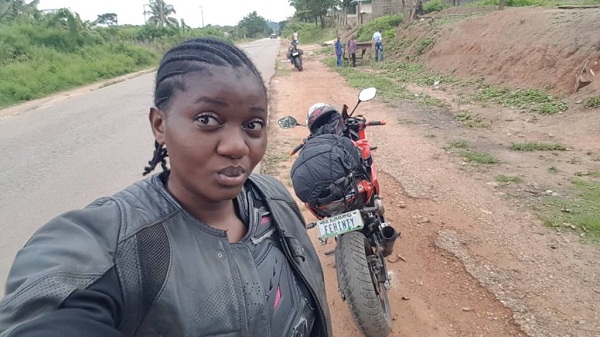 nigerian female biker