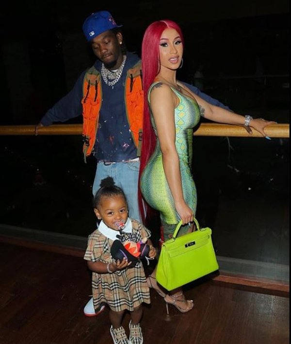 rapper offset with cardi b and kulture