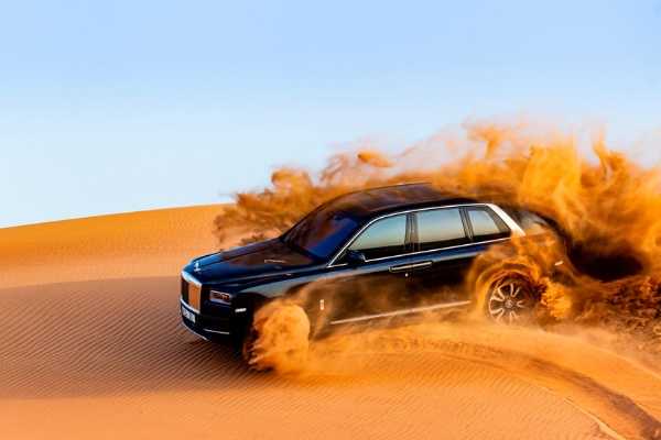 Today's Photos : ₦350 Million Rolls-Royce Cullinan Playing Dirty In The Arabian Desert - autojosh 