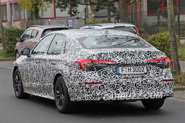 2022 Honda Civic Sedan Spy Shoots Seen, Looks Like A Mini Accord