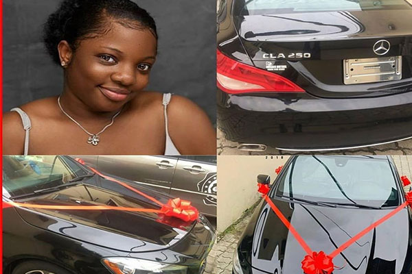 See BBN Star Dorathy's Reaction As She Receives Mercedes As A Birthday Gift From A Fan - autojosh