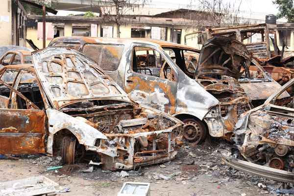 LASTMA GM Visits Vandalized Regional Offices