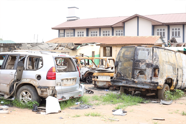 LASTMA GM Visits Vandalized Regional Offices