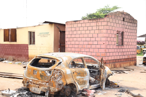 LASTMA GM Visits Vandalized Regional Offices