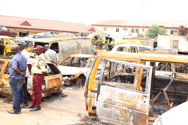 LASTMA GM Visits Vandalized Regional Offices