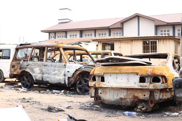 LASTMA GM Visits Vandalized Regional Offices