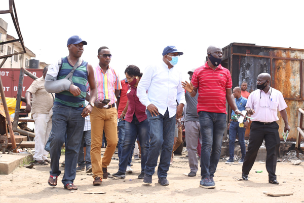 LASTMA GM Visits Vandalized Regional Offices