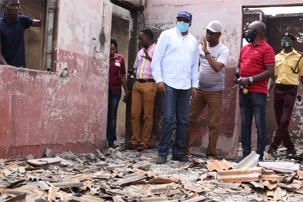 LASTMA GM Visits Vandalized Regional Offices