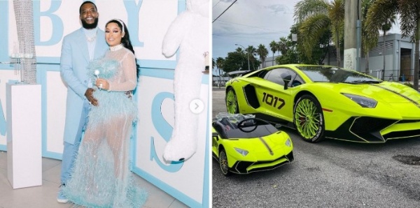 Gucci Mane Gift Pregnant Wife Keyshia And Unborn Baby Marching Lamborghini Supercars - AutoJosh