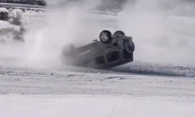 Mercedes G-Wagon Overturns While Drifting On Snow - autojosh