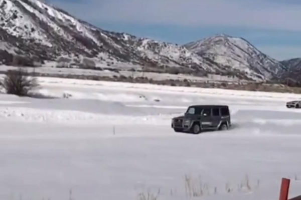Watch : Mercedes G-Wagon Overturns While Drifting On Snow - autojosh 