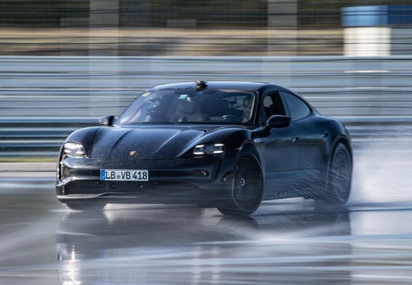 Porsche Taycan Slides For 55 Mins To Break Record For Longest Electric Car Drift - Autojosh 