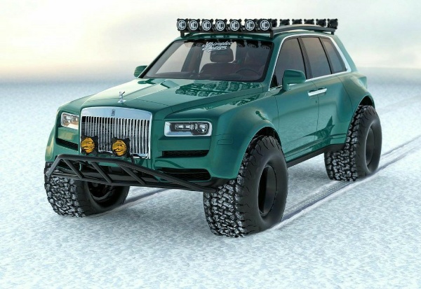 ₦200m Rolls-Royce Cullinan SUV Reimagined As Actic Monster Truck - autojosh