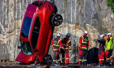 Volvo Drops 10 Cars From The Sky In Extreme Crash Test - autojosh