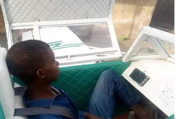 Maths Graduate From Adamawa Shows Off His Replica Mini Plane Built From Scrap Materials - autojosh 