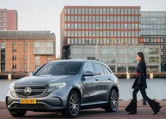 Amazing Shots Of Fashion Blogger Andy Torres With The Mercedes-Benz EQC Electric Car-autojosh