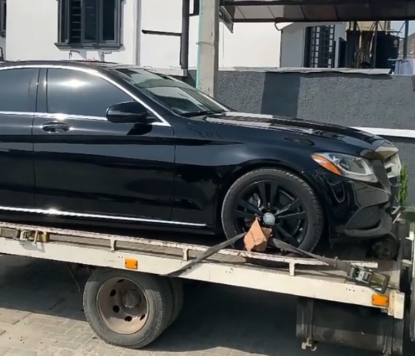 Nigerian Recording Artist L.A.X Takes Delivery Of Toyota Prado And Mercedes C-Class - autojosh