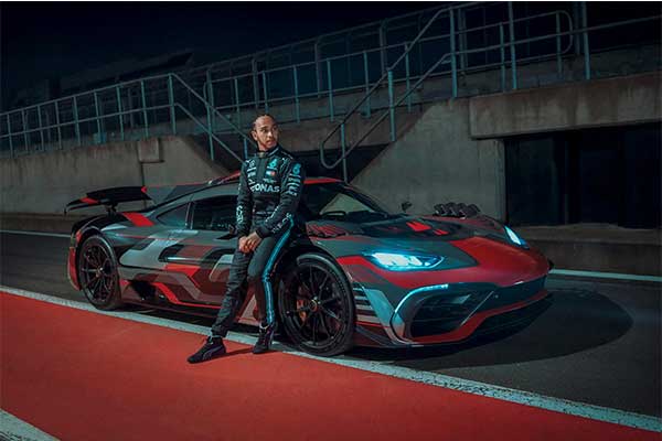 Lewis Hamilton Cruises A Mercedes-AMG One After Work